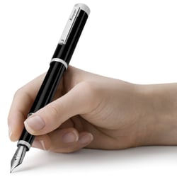 Ручка перова Montegrappa ZERO Black PT FP F ISZEI2IP