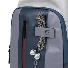 Сумка-слінг Piquadro URBAN Grey-Bordo CA4536UB00_GRBO