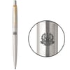 Ручка кулькова Parker JOTTER UKRAINE Stainless Steel GT BP Тризуб з лавровим вінком