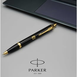 Ручка шариковая Parker IM UKRAINE Black GT BP Огненный Трезубец